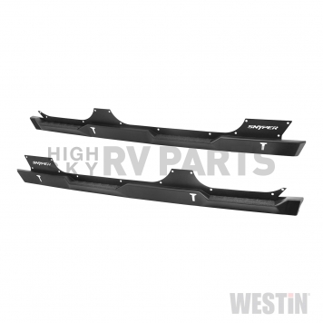 Westin Automotive Rocker Panel Guard - Flat Textured Steel Black Set Of 2 - 427015