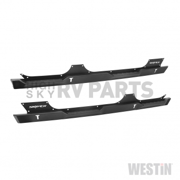 Westin Automotive Rocker Panel Guard - Flat Textured Steel Black Set Of 2 - 427015-2