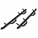 N-Fab Nerf Bar - Truck Wheel to Wheel Black Matte Textured Powder Coated Steel Round - C8865RC4TX
