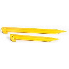 Camco Tent Peg - 12 inch Plastic Hook Style - Set of 6 - 51043