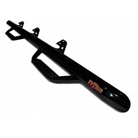 N-Fab Nerf Bar - Truck Wheel to Wheel Black Matte Textured Powder Coated Steel Round - C1581RCTX