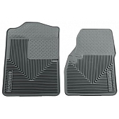 Husky Liner Floor Mat - Direct-Fit Gray TPE - Thermoplastic Elastomer Set of 2 - 51042