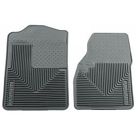 Husky Liner Floor Mat - Direct-Fit Gray TPE - Thermoplastic Elastomer Set of 2 - 51042