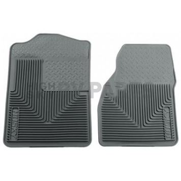 Husky Liner Floor Mat - Direct-Fit Gray TPE - Thermoplastic Elastomer Set of 2 - 51042