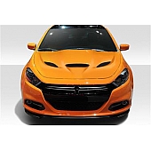 Extreme Dimensions Hood - Fiberglass Reinforced Plastic Black - Hellcat - 113194