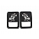 Fishbone Offroad Tail Light Cover - Aluminum Black Set Of 2 - FB31043