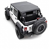 Smittybilt Bikini Top OEM Style Fabric Black Diamond - 94135