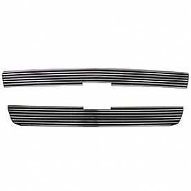 Street Scene Grille Insert - Horizontal Bar Aluminum Polished - 95080160