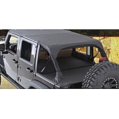 Smittybilt Duster Deck Cover - Covers Second Row Seating On 4 Door With Seats Removed Fabric Black Diamond - 761435