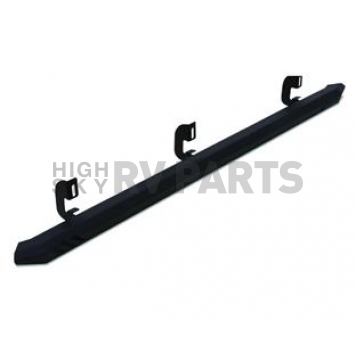 Lund International Rocker Panel Guard - Black Flat Textured Powder Coated Steel - 26410015