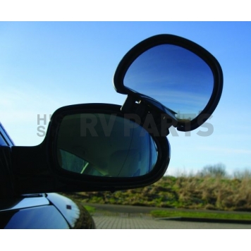 Milenco America Blind Spot Mirror Adjustable Wide View Convex Glass Black - MIL3100