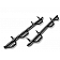 N-Fab Nerf Bar - Truck Wheel to Wheel Black Gloss Textured Powder Coated Steel Round - C1992QC6
