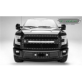 T-Rex Truck Products Grille Insert - Mesh Rectangular Black Powder Coated Steel - 6315741