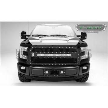 T-Rex Truck Products Grille Insert - Mesh Rectangular Black Powder Coated Steel - 6315741