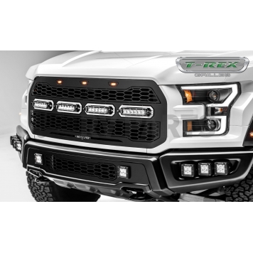 T-Rex Truck Products Grille Insert - Honeycomb  Black Powder Coated Steel - 6515661
