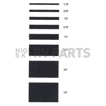Cowles Products Pinstripe Tape - Single Solid Stripe Vinyl Black - 103003-1