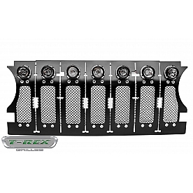 T-Rex Truck Products Grille Insert - Mesh Rectangular Black Powder Coated Mild Steel - 6314931