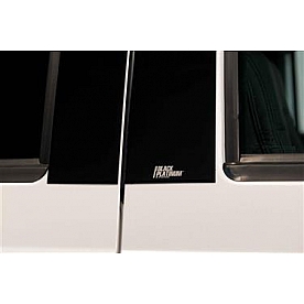 Putco Body Pillar Cover -  Stainless Steel Black Set of 4 - 402678BP