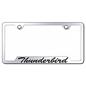 Automotive Gold License Plate Frame - Silver Stainless Steel - GFSTHUEC