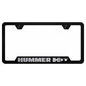Automotive Gold License Plate Frame - Black Stainless Steel - GFH3TEB