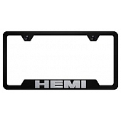 Automotive Gold License Plate Frame - Black Stainless Steel - GFHEMEB