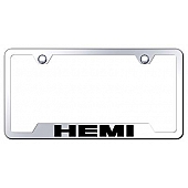 Automotive Gold License Plate Frame - Silver Stainless Steel - GFHEMEC