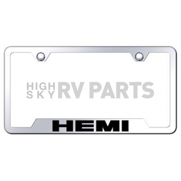 Automotive Gold License Plate Frame - Silver Stainless Steel - GFHEMEC