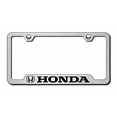 Automotive Gold License Plate Frame - Silver Stainless Steel - GFHONES