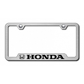 Automotive Gold License Plate Frame - Silver Stainless Steel - GFHONES