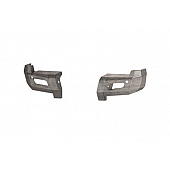 Road Armor Bumper End Bare Silver Steel - 6112DR0