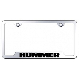 Automotive Gold License Plate Frame - Silver Stainless Steel - GFHUMEC