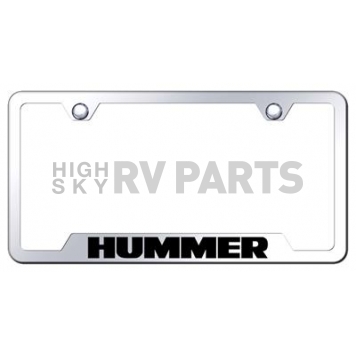 Automotive Gold License Plate Frame - Silver Stainless Steel - GFHUMEC