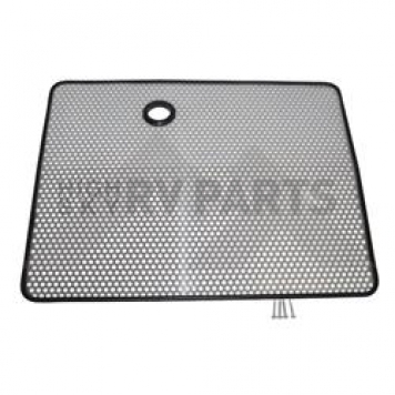 Crown Automotive Grille - Black Shell With Silver Mesh Stainless Steel - RT34036