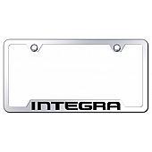 Automotive Gold License Plate Frame - Silver Stainless Steel - GFINTEC