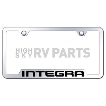 Automotive Gold License Plate Frame - Silver Stainless Steel - GFINTEC