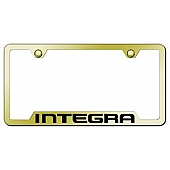 Automotive Gold License Plate Frame - Gold Stainless Steel - GFINTEG