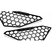 Fab Fours Bumper Grille Insert Hexagonal Mesh Powder Coated Black Steel - M5450B
