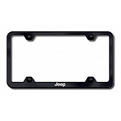 Automotive Gold License Plate Frame - Black Stainless Steel - LFWJEEEB