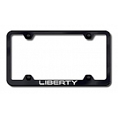 Automotive Gold License Plate Frame - Black Stainless Steel - LFWLIBEB