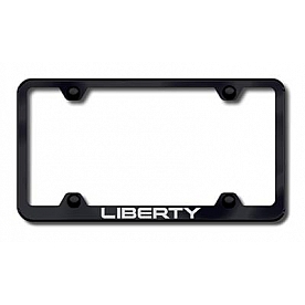 Automotive Gold License Plate Frame - Black Stainless Steel - LFWLIBEB