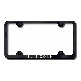 Automotive Gold License Plate Frame - Black Stainless Steel - LFWLINEB