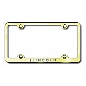 Automotive Gold License Plate Frame - Gold Stainless Steel - LFWLINEG