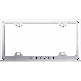 Automotive Gold License Plate Frame - Silver Stainless Steel - LFWLINES