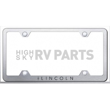 Automotive Gold License Plate Frame - Silver Stainless Steel - LFWLINES
