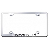 Automotive Gold License Plate Frame - Silver Stainless Steel - LFWLLSEC