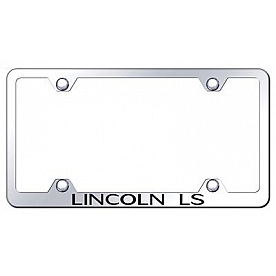 Automotive Gold License Plate Frame - Silver Stainless Steel - LFWLLSEC