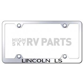 Automotive Gold License Plate Frame - Silver Stainless Steel - LFWLLSEC