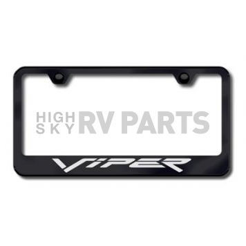 Automotive Gold License Plate Frame - Black Stainless Steel - LFVIPEB