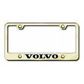 Automotive Gold License Plate Frame - Gold Stainless Steel - LFVOLEG