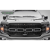 T-Rex Truck Products Grille Insert - Laser Cut Web Pattern Rectangular Black Powder Coated Steel - 6515781